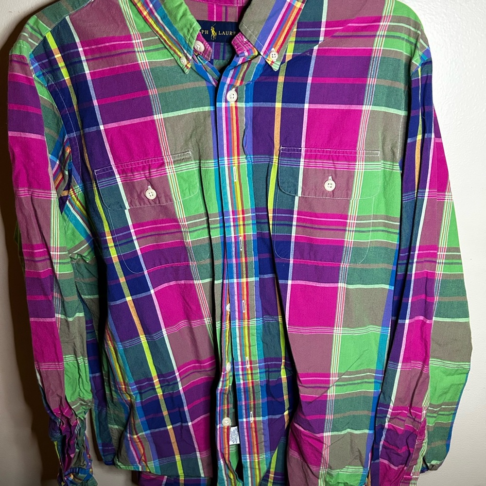 Ralph Lauren Multicolor Plaid Button Down Shirt